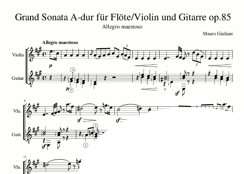 Grand Sanata op.85 Allegro maestoso