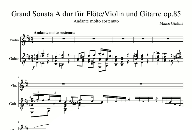 Grand Sonata op.85 Andante molto sostenuto